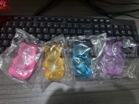 Produit phare QQ en gros : Ours en peluche transparent, jouet anti-stress pour les doigts, jouet pour enfants