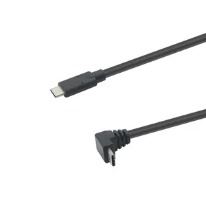 90 degree right angel type c to USB Type C male cable