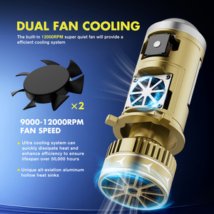 Rcj 12000lm 120W T11 Led xe đèn pha H1 <span class=keywords><strong>H4</strong></span> H7 H11 9005 9006 9007 9008 Luces tự động dẫn Bóng đèn 12V điện áp - Product Image 4