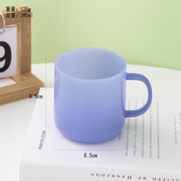 Tasse de style Ins, sens du design de niche, tasse, tasse à eau créative, tasse à café en verre de jade bleu et blanc