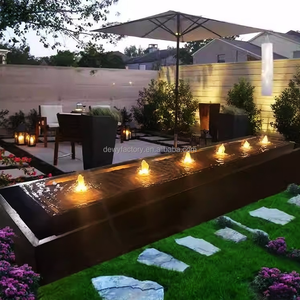 <span class=keywords><strong>Fontana</strong></span> a Cascata <span class=keywords><strong>da</strong></span> Parete per Esterni, Grande, Moderna, Personalizzata, con Scultura Artigianale, Effetto Rugiada - Product Image 2