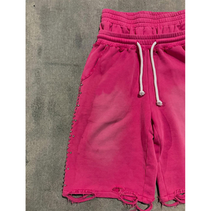 <span class=keywords><strong>Pantalones</strong></span> <span class=keywords><strong>Cortos</strong></span> Deportivos Holgados Personalizados con Doble Cintura, <span class=keywords><strong>Pantalones</strong></span> <span class=keywords><strong>Cortos</strong></span> de Felpa Francesa, <span class=keywords><strong>Pantalones</strong></span> <span class=keywords><strong>Cortos</strong></span> Deportivos Desgarrados - Product Image 2