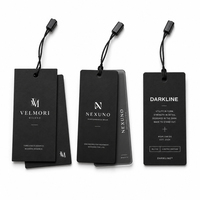 Juego Combinado de Bolsas de Embalaje y Etiquetas para Ropa, Bolsas de Papel Ecológicas Impresas Personalizadas y Etiquetas para Ropa, Zapatos, Regalos y Venta al por Menor