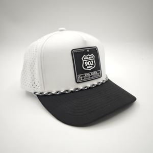 Gorra de Golf Impermeable con Logotipo Personalizado, Perforada con Corte Láser, de Alta Calidad, 5 Paneles, para Deportes al Aire Libre, Gorra de Béisbol para Hombre - Product Image 1
