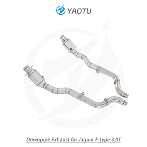 YT <strong>Header</strong> with Catalyst and Heat Insulation for Jaguar F-<strong>type</strong> 3.0T - Product Image 2
