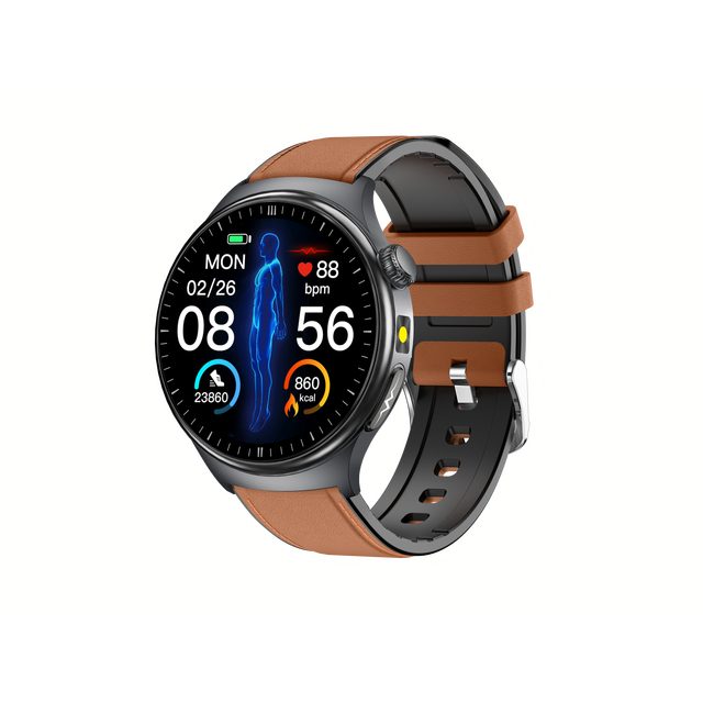 AMOLED Screen Smart Watch Health Fitness Tracker Calendar Android Answer Call IP68 Waterproof Magnetic Charging for Men Women