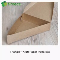 Boîtes à pizza triangulaires et pochettes à sandwich biodégradables et compostables en papier kraft, imperméables et résistantes à l'huile, logo personnalisable
