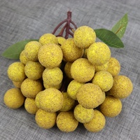 Kunstmatige plastic gesimuleerde gedroogde longan en lychee nep fruitcluster voor etalage China