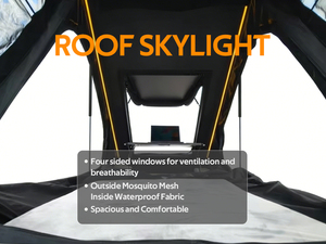 Premium Aluminum Hard Roof Top Tent | Four-Season <b>Waterproof</b> Automatic Opening Car Camping Tent for SUV & Truck - Product Image 2