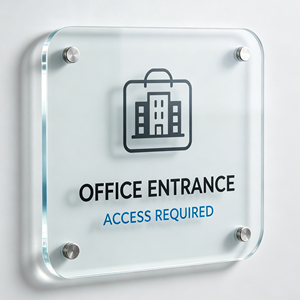 Acrylic Store <b>Sign</b> Custom Boutique Shop Door Plate New Arrivals <b>Open</b> Signage with Standoff Mounting - Product Image 3
