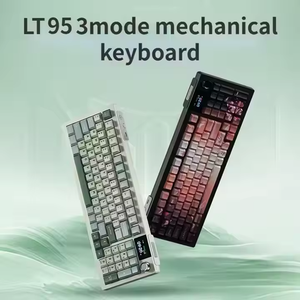LangTu LT95 3 chế độ cơ khí bàn phím RGB với khối lượng Knob hiển thị thông minh (tùy chỉnh) cấu trúc đệm cho bàn phím chơi game - Product Image 6