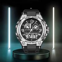 NYY Jam Tangan Pria Baru Klasik Jam Tangan Digital Olahraga Dial Aloi Jam Alarm Multifungsi Jam Tangan Lampu Malam