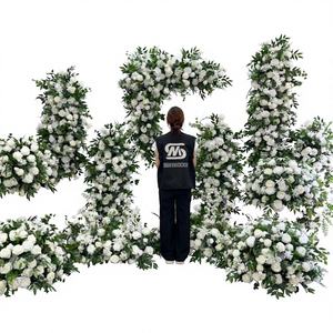 Centros de Mesa Modernos de Seda Hechos a Mano con Hojas Verdes y Flores para Bodas y Navidad, Arreglos Florales Artificiales - Product Image 1