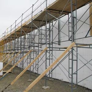Échafaudage mobile en acier robuste de 6'7\" avec système de 42\", haute résistance, capacité de charge de 800 kg, échafaudage mural extérieur - Product Image 4