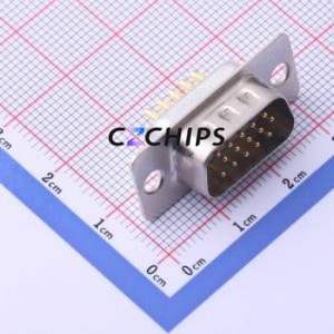 X0415WC2W1 D-Sub/VGA Connector Through hole Component (THT) Connector High Density D-Sub Male 15P <b>Solder</b> <b>Wire</b> Type - Product Image 1