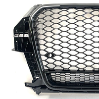 Calandre avant de style RSQ3 noire, calandre de remplacement pour voiture, calandre avant en nid d'abeille pour Audi Q3 2013 2014 2015 8U