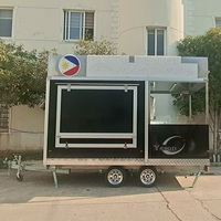 2025 Pizza Concession Fast Food Cart Van Trailer Mobile Food Truck avec cuisine complète équipée à vendre