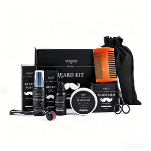 <span class=keywords><strong>Coffret</strong></span> cadeau pour homme 7 en 1, crème à raser douce non irritante, huile à <span class=keywords><strong>barbe</strong></span>, kit de soin des poils du visage professionnel pour homme - Product Image 1