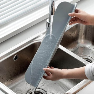 8.5cm haut étanche bouchon ustensiles Splatter écran protecteur pour cuisine lavabo, évier de cuisine en silicone anti-éclabouss - Product Image 1