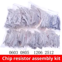 Paquet de composants de résistance SMD 0402/0603/0805/1206/2512 Kit mixte de gamme complète de composants électroniques Pack d'échantillons
