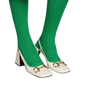 Chaussures à talons hauts pour femmes, modèle 2024, de qualité supérieure, luxueuses, respirantes, à lacets, avec boucle Horsebit, bout carré, blanches, pour l'été - Product Image 6