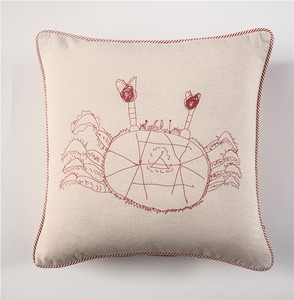 Fodere per <span class=keywords><strong>Cuscini</strong></span> di Lusso Personalizzate con Stampa Serigrafica a Schermo Piatto, Design Unico a Forma di Granchio per Bambini, per Divano e Decorazione Domestica - Product Image 1