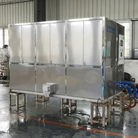 Machine à glace en cubes de grande capacité 5 tonnes/24h, 500 kg, industrielle, pour la conservation et le transport des produits de la pêche