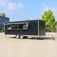 CAMPTRL Nouvelle remorque de type conteneur pour la vente de nourriture de rue, café, hamburgers, frites, glaces, barbecue, camion de nourriture mobile CE DOT