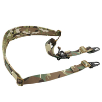 Sangle tactique KRYDEX Camo style Ferro avec crochets métalliques, sangle à 2 points Slingster, sangle de caméra à tirette rapide pour la chasse et le tir en extérieur