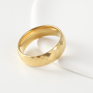 Trang Sức YK Nhẫn Vonfram Vàng Bóng Sáng Bóng Thiết Kế Mới Được Đánh Bóng Cao - Product Image 5