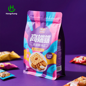 Sacs refermables personnalisés avec logo imprimé, sachets <span class=keywords><strong>en</strong></span> plastique de qualité alimentaire, refermables et recyclables pour l'emballage de biscuits et de pâtisseries - Product Image 3