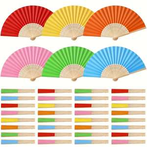 Wholesale Chinese Custom Bamboo Printed Fabric Bamboo <b>Fan</b> Folding Paper <b>Fan</b> <b>Hand</b> <b>Fan</b> for Favors Gift - Product Image 5