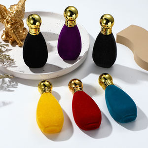 30ml Thủy Tinh Độc Đáo đổ xô chai nước hoa không thường xuyên hình dạng giọt nước bơm phun nắp vàng cần thiết chất lỏng Màn hình in ấn - Product Image 1