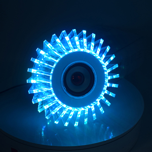 Đầy Màu sắc mờ RGB điều khiển từ xa âm nhạc điều khiển điện thoại 24W 26W Rotating chiếu KTV Đảng di động gắn sân khấu Disco đèn - Product Image 4