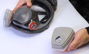 6800 पूर्ण चेहरा सिलिकॉन कण कण कण-कण श्वसन गैस मास्क - Product Image 6