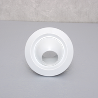 Diffuseur d'air rond en ABS pour plafond, avec buse réglable et amortisseur pour système CVC