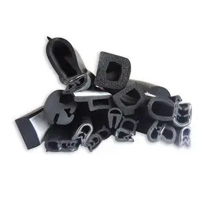 Vários tamanhos de tiras de vedação de borracha EPDM para clima com tiras de borracha bolha superior ou lateral