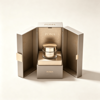 Boîte cadeau magnétique à double porte de haute qualité, conçue sur mesure, de forme spéciale avec impression en bronze, réutilisable et étanche