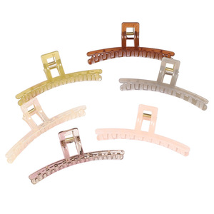 Pinza de Pelo Estilo Coreano Minimalista, Acrílica, Ligera, de Color Sólido, para Uso Diario - Product Image 5