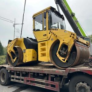 Rodillo Vibratorio BOMAG Usado de Doble Tambor con Motor Diésel y Bomba, Compactador de Carreteras Pequeño - Product Image 5