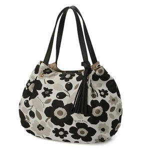 Bolsa de Mano Plegable Impermeable de Poliéster Resistente con Cierre de Cremallera, Diseño Floral y Correa de Cadena, en Oferta - Product Image 4