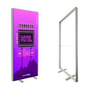 Chất lượng cao xách tay đôi bên khung nhôm đứng <span class=keywords><strong>LED</strong></span> vải nền hộp Đèn - Product Image 1