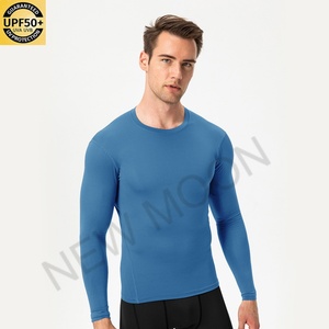 Customized Men's Sports Fitness Running Long Sleeve Sweat-wicking Quick-drying Clothes Long Sleeve Shirt <b>Sunscreen</b> T-shirt - Product Image 4