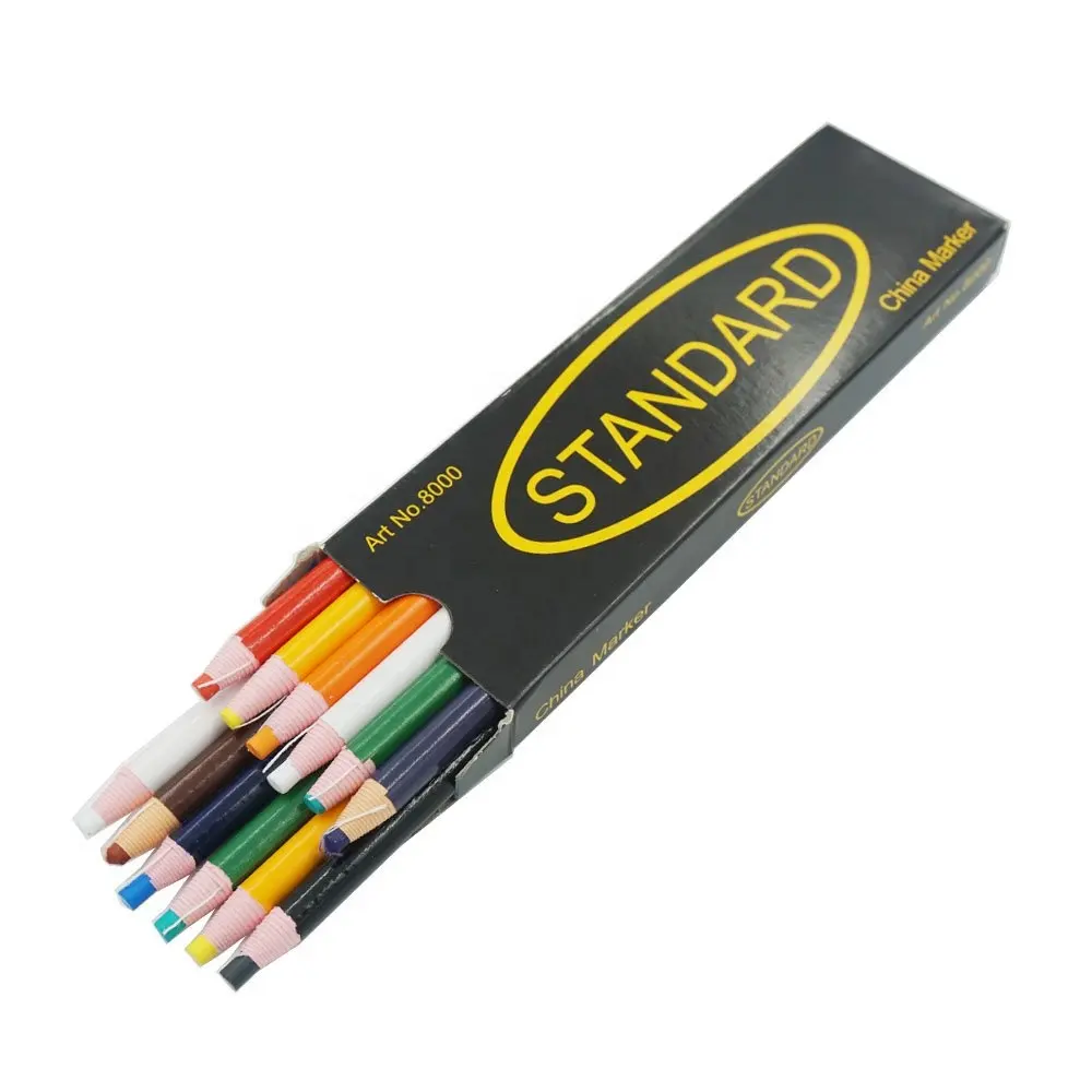 चीनी निर्माता रंगीन चीन चित्रांकनी मार्कर गैर विषैले छील बंद चित्रांकनी गैर-sharpening पेंसिल