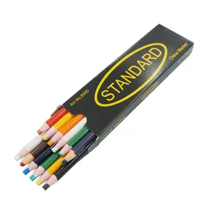 中国制造商彩色中国蜡笔标记无毒剥离蜡笔非锐化铅笔