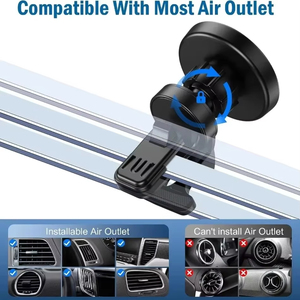 Support magnétique pour <span class=keywords><strong>chargeur</strong></span> de voiture sans fil Support pour téléphone Support pour évent Support dans la voiture Charge rapide pour iPhone 16-12 Pro Max Mini - Product Image 2