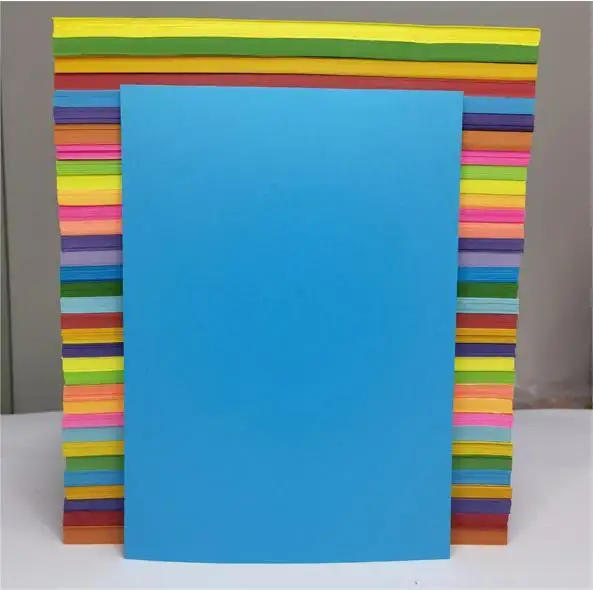En Stock en gros 70G A4 papier d'impression de bureau de couleur bleue