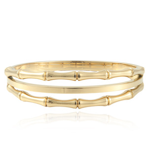 Brazalete de Acero Inoxidable con Diseño de Nudo de Bambú, Dorado, para Mujer, Joyería de Moda, Regalo - Product Image 4