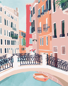 Orfon Tz5928 Phong Cách Châu Âu Tự Làm Kỹ Thuật Số Sơn Dầu Bằng Số Trên Vải Cảnh Quan Đường Phố Kiến Trúc Cho Trang Trí Nội Thất - Product Image 3