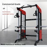 Machine Smith multifonctionnelle en acier, avec Pec-Deck, rack à squats et cage de puissance, pour usage commercial et professionnel en salle de sport